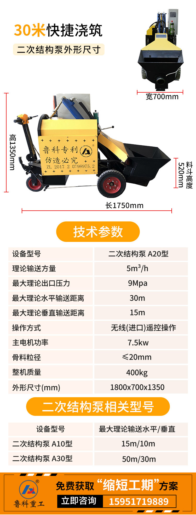 魯科重工二次結(jié)構(gòu)泵施工現(xiàn)場